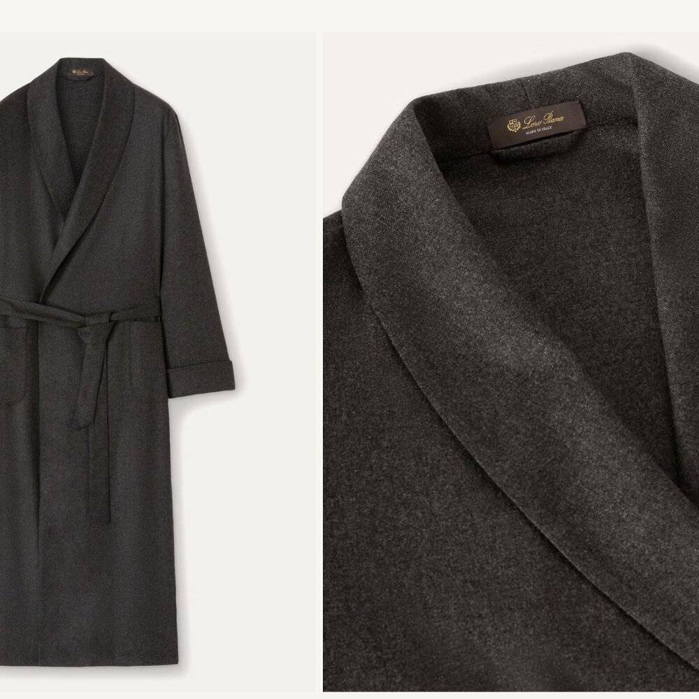 100% Cashmere Loro Piana Robe Men's M - Barely Used- Excellent Condition